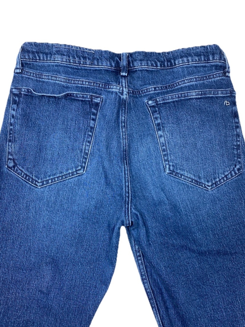 Rag & Bone Peyton Mid-Rise Bootcut Blue Jeans Raw Hem Women’s Size 30 - Picture 6 of 15